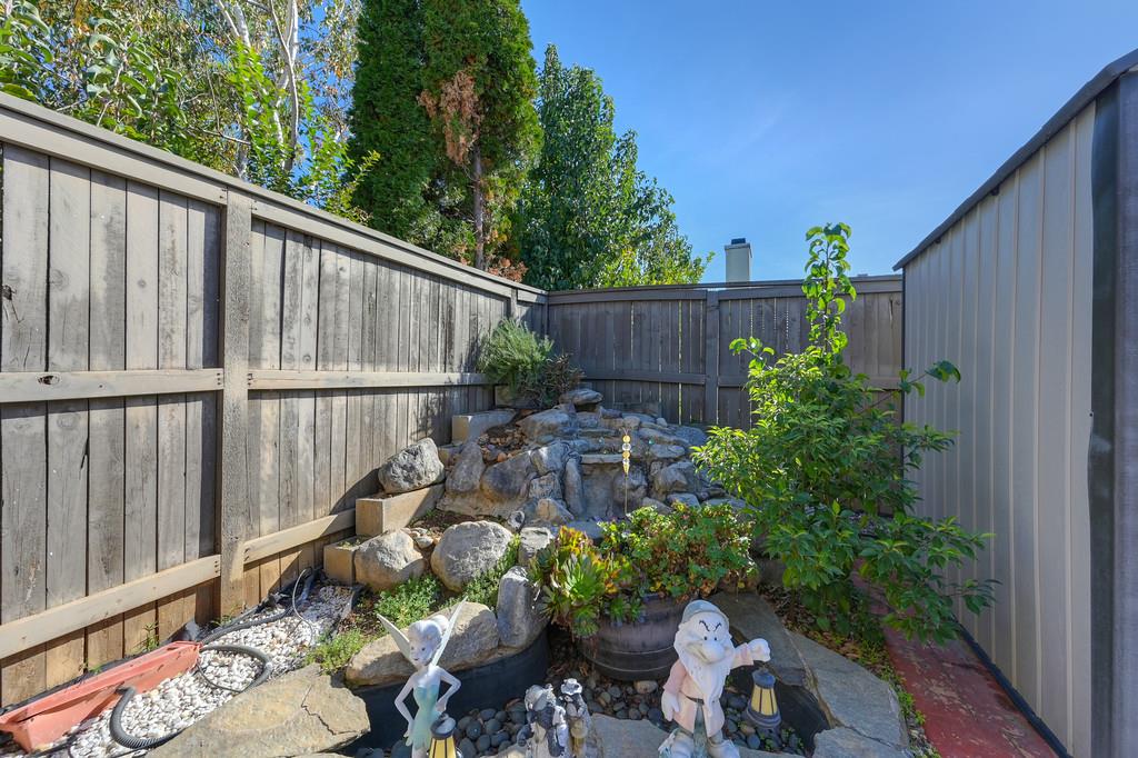 3930 Riley Anton Way Rancho Cordova, CA 95742 - Photo 41 of 45 a view of a chair and table in backyard of the house