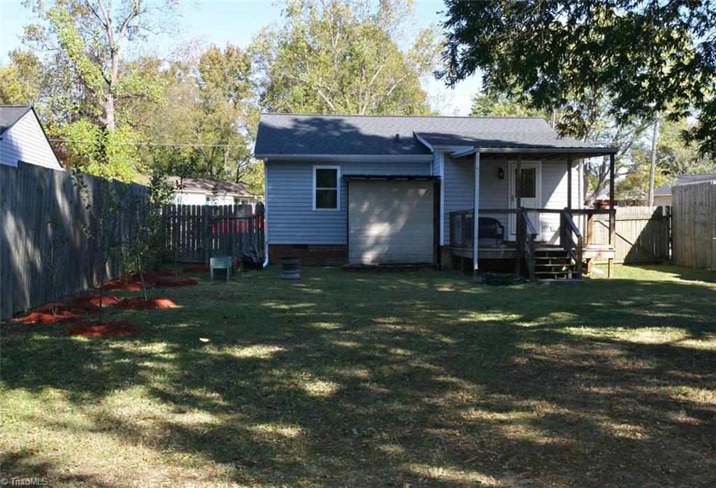 409 Moser Street Graham, NC 27253 - Photo 2 of 18 Back Yard View