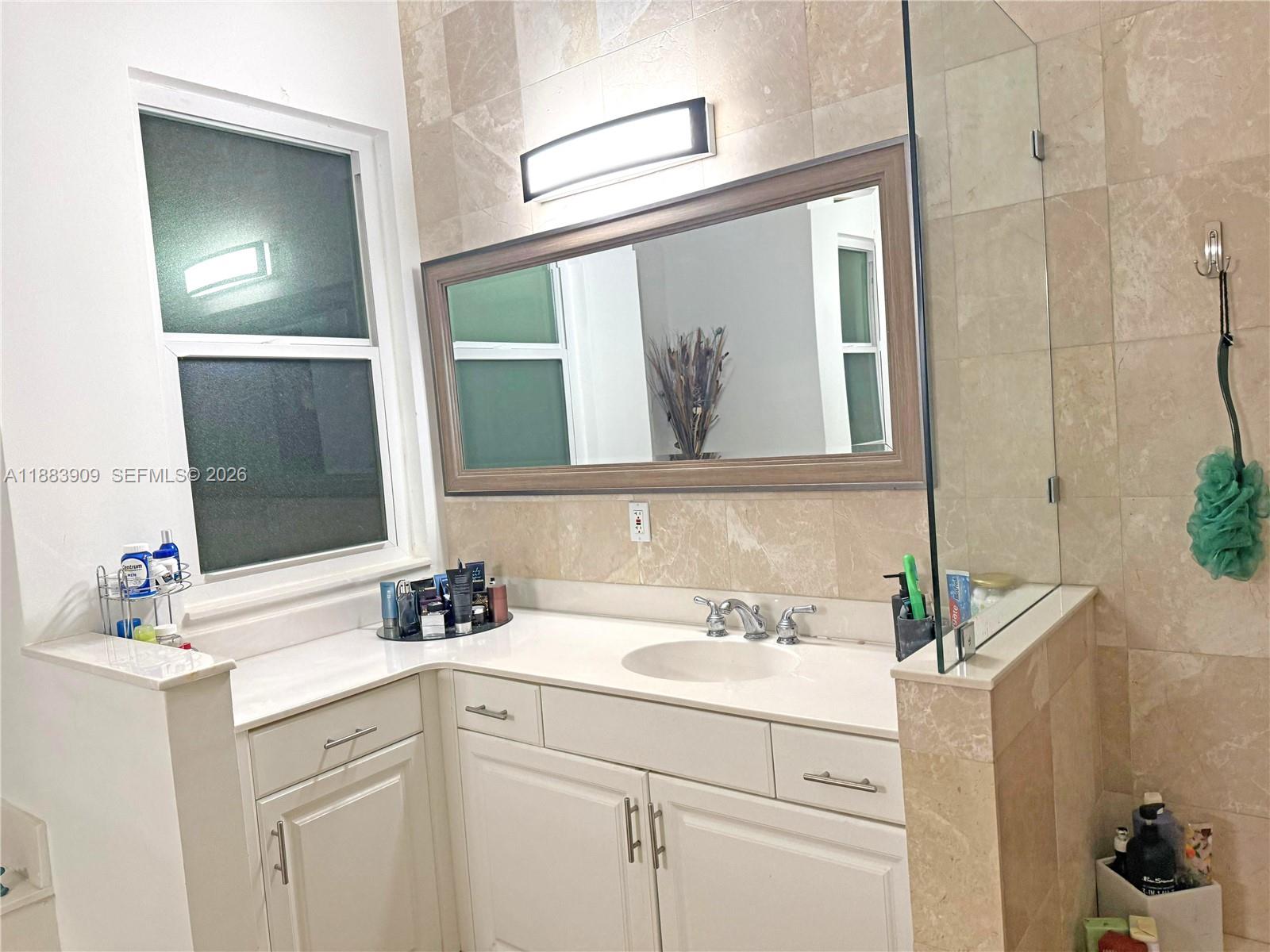 18560 Southwest 44th Street Miramar, FL 33029 - Photo 16 of 16 a bathroom with a sink and a mirror