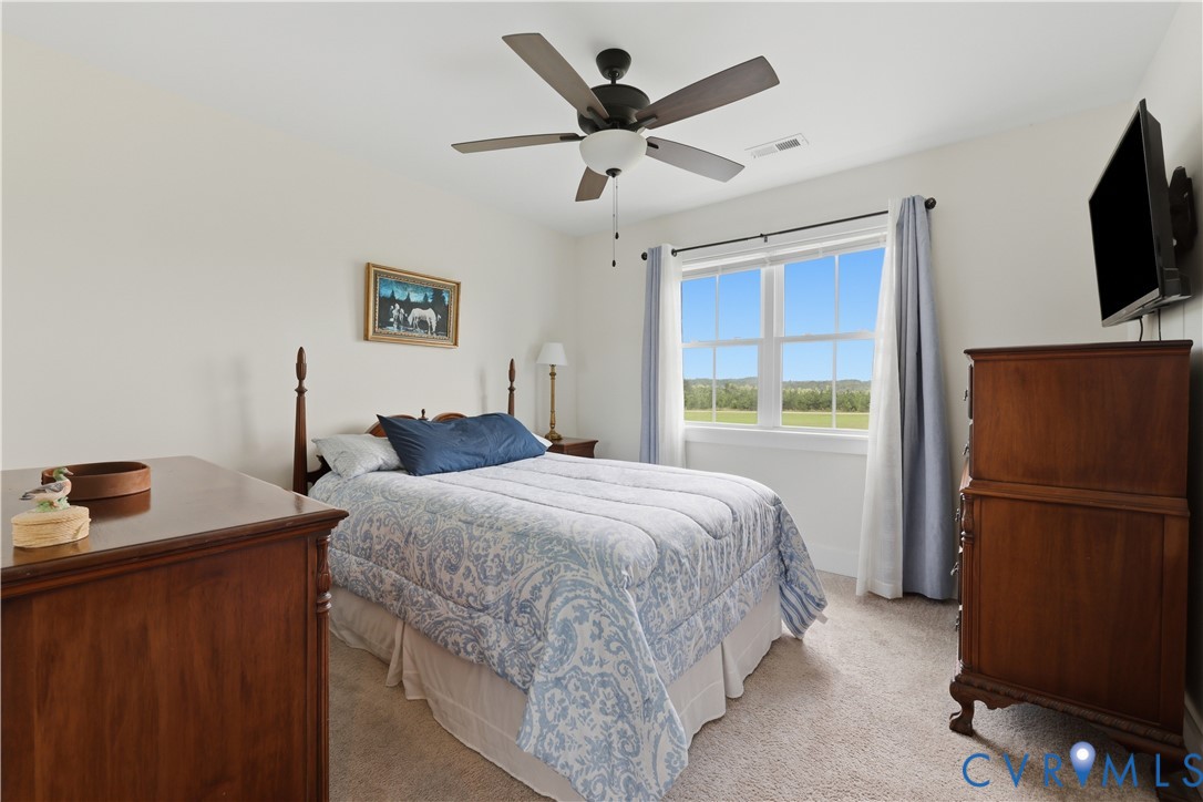 25181 West Soap Stone Road Jetersville, VA 23083 - Photo 31 of 54 Carpeted interior room featuring a multi-pane wind