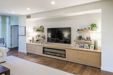a kitchen with kitchen island and a sink