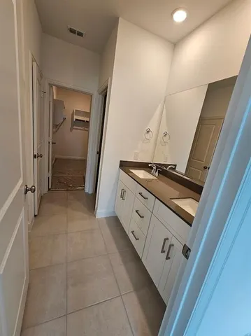 a view of an empty room