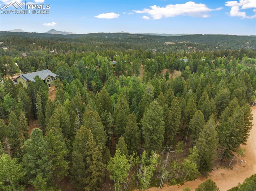 810 Ridge Road Divide, CO 80814 - Photo 15 of 26 an aerial view of residential houses with outdoor space and trees