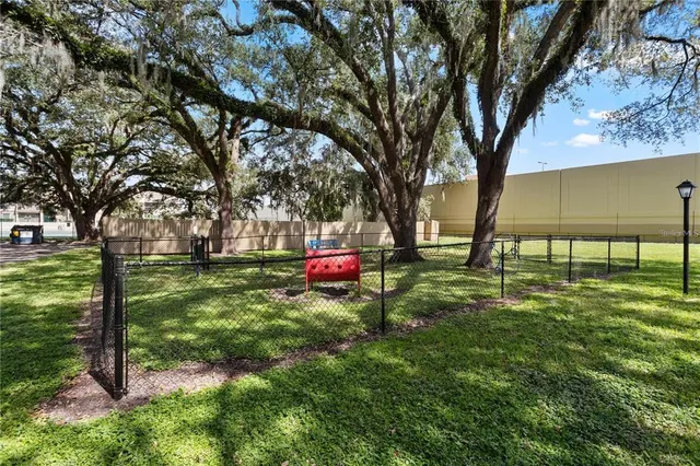 a view of outdoor space with garden