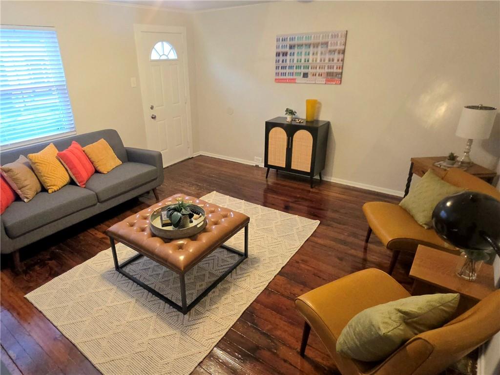 5232 Keystone Street Pittsburgh, PA 15201 - Photo 4 of 48 a living room with furniture rug and wooden floor