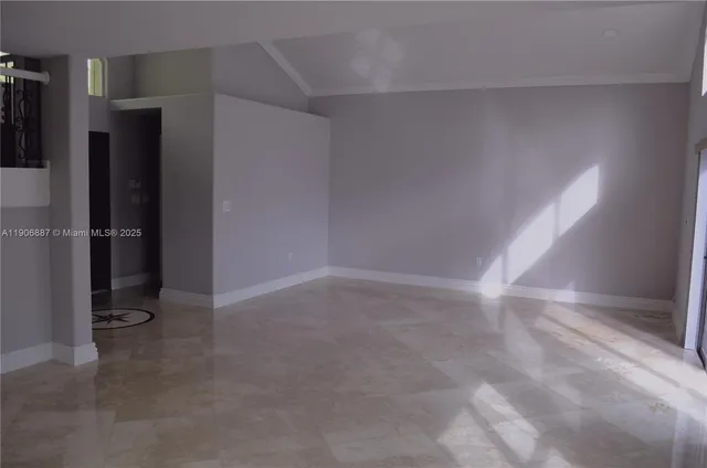 a view of an empty room