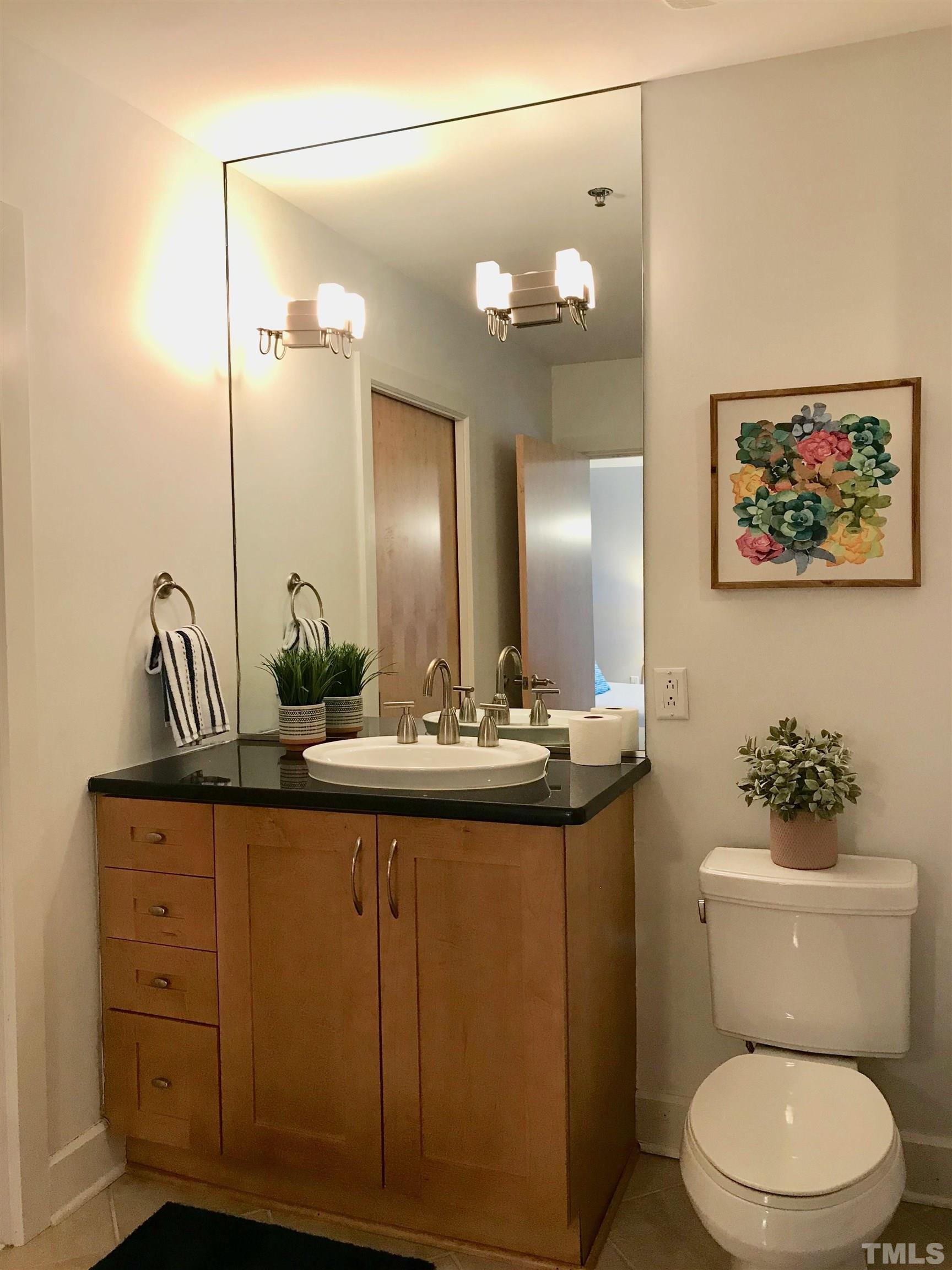 2608 Erwin Road, Unit 417 Durham, NC 27705 - Photo 26 of 39 a bathroom with a toilet a sink and mirror