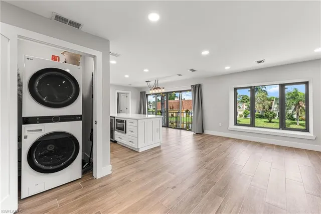 a bathroom with a tub and shower