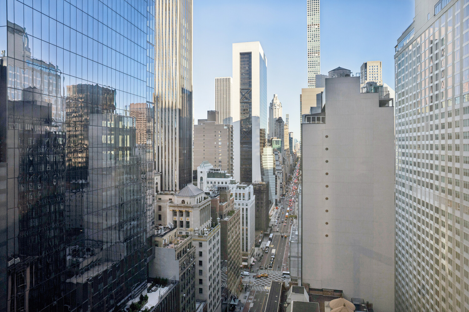 146 West 57th Street, Unit 34A Manhattan, NY 10019 - Photo 9 of 15 a view of a bathroom with a shower