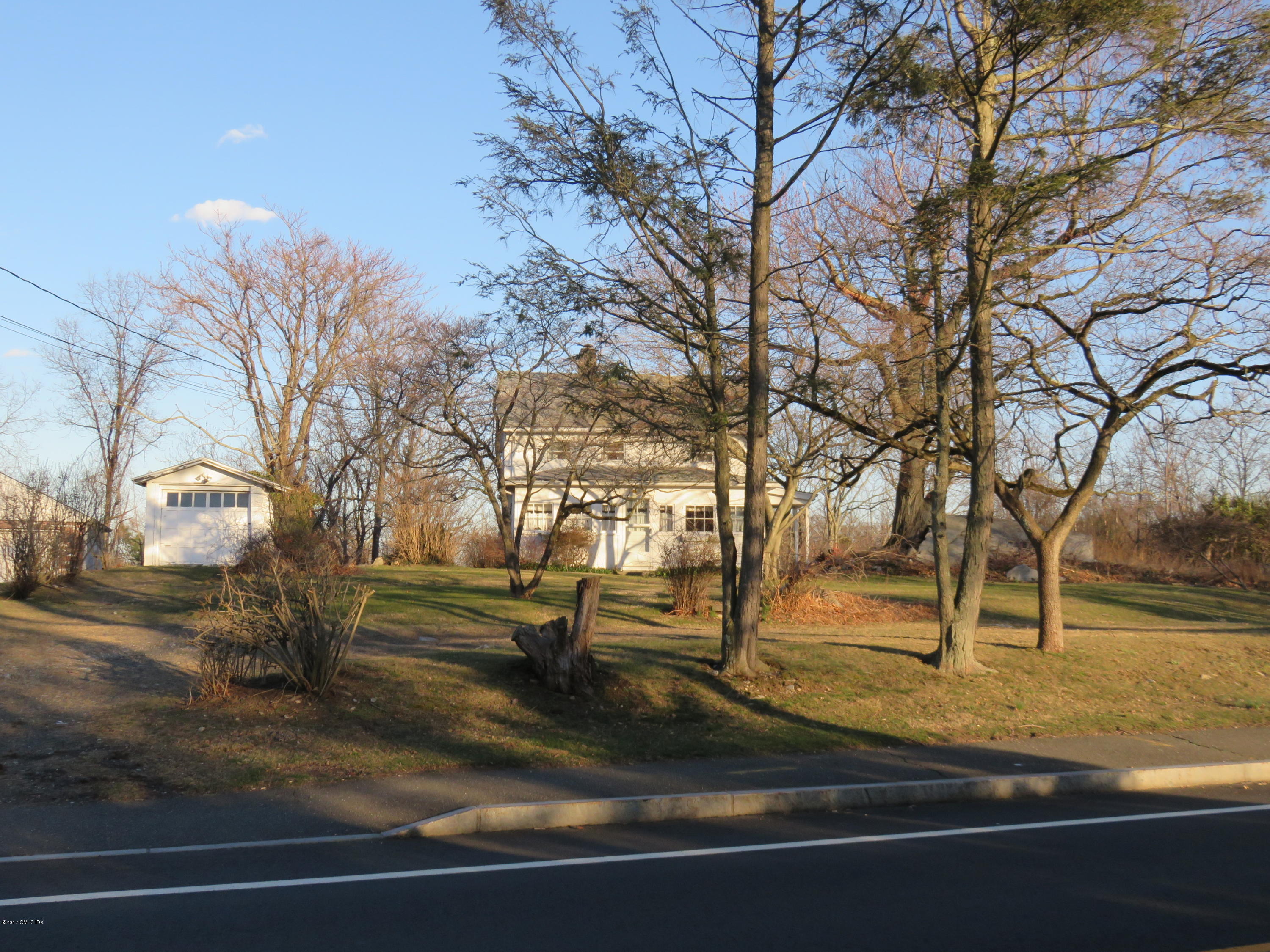 a view of road with trees