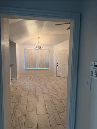 a view of an empty room