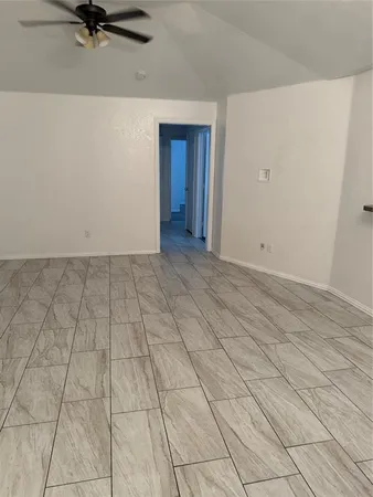 a view of a livingroom with a pathway