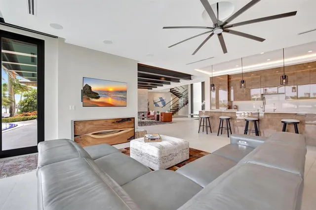 a room with furniture and a flat screen tv