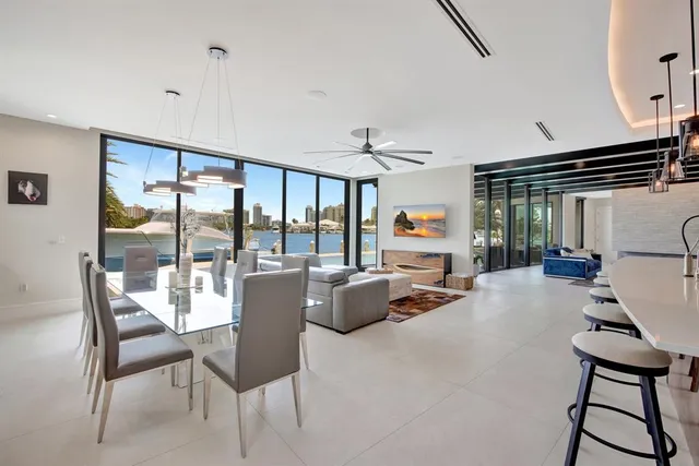 a bedroom with a large bed and a large window