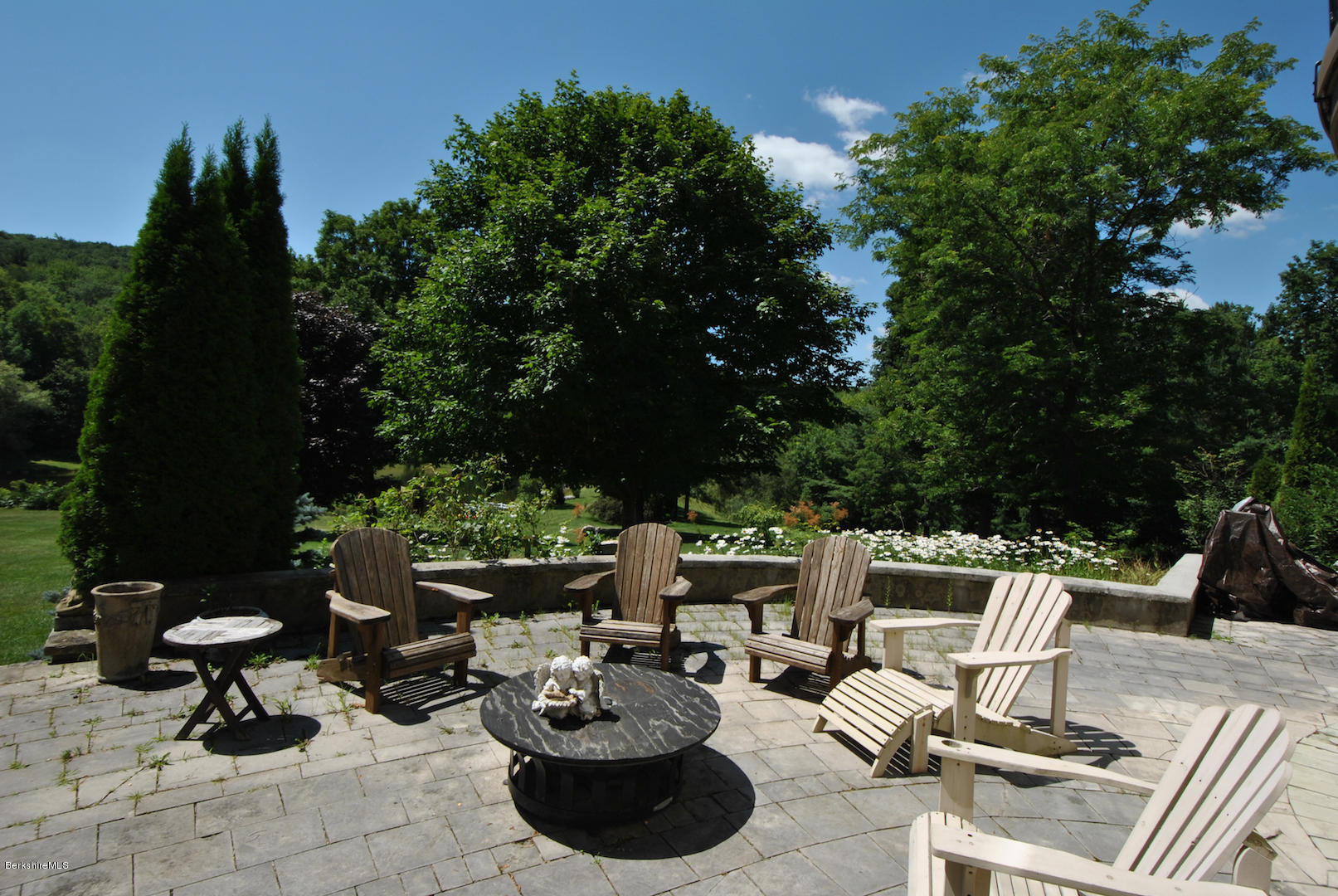 55 Maple Hill Road West Stockbridge, MA 01266 - Photo 13 of 63 a view of a patio with couches chairs and potted plants