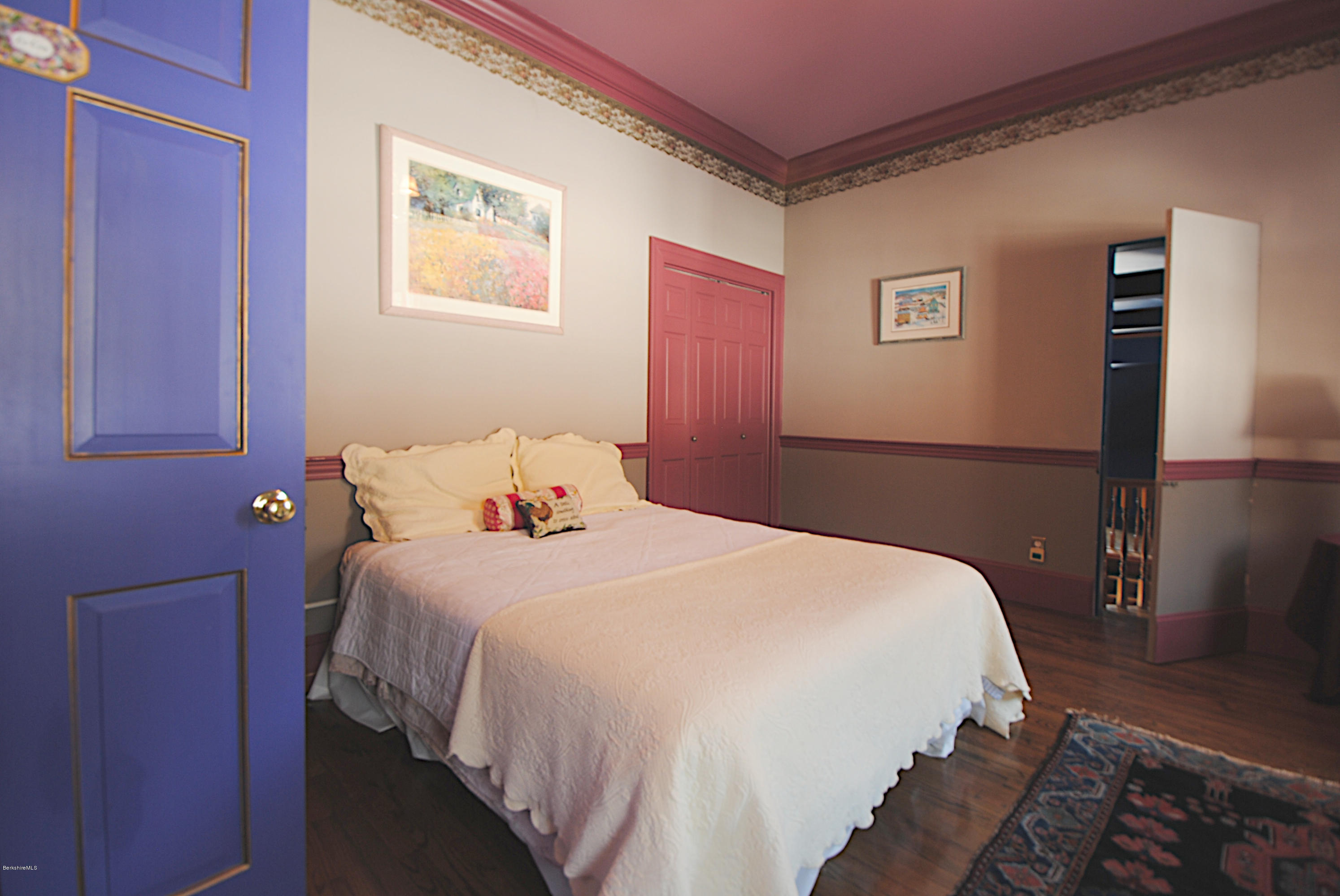 55 Maple Hill Road West Stockbridge, MA 01266 - Photo 22 of 63 a bedroom with bed and a night stand