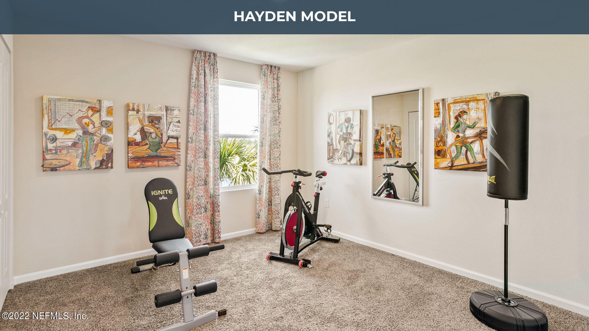 12648 European Beech Road Jacksonville, FL 32218 - Photo 15 of 37 a view of a room with gym equipment