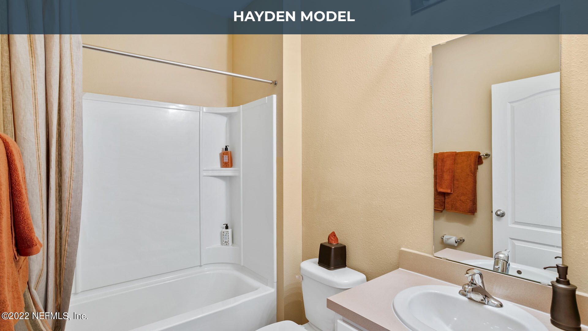 12648 European Beech Road Jacksonville, FL 32218 - Photo 9 of 37 a bathroom with a sink and a mirror