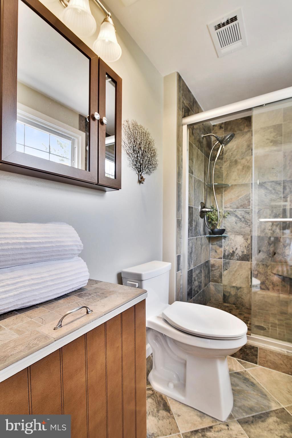4003 Middle Ridge Drive Fairfax, VA 22033 - Photo 15 of 30 Master Bath Remodel features Custom Tile Shower!