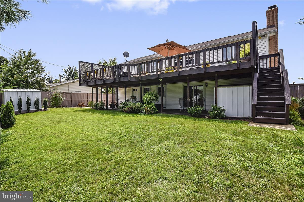 4003 Middle Ridge Drive Fairfax, VA 22033 - Photo 24 of 30 Backyard Oasis with flat lawn and Double Deck!