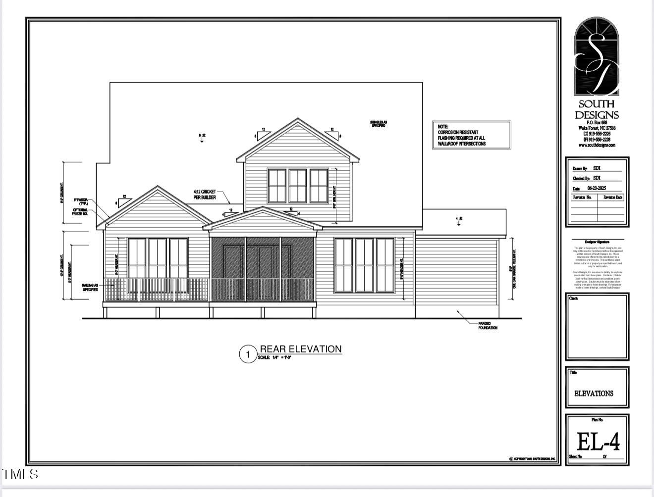 462 Chapel Ridge Drive Pittsboro, NC 27312 - Photo 3 of 5 Rear Elevation