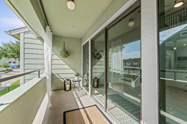 a view of a entryway door front of house
