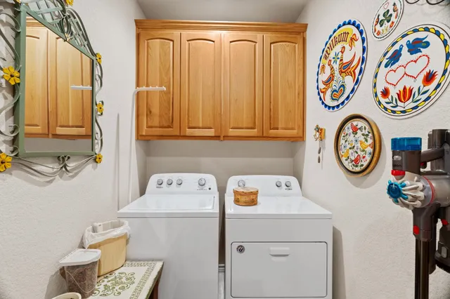 a view of a backyard with sitting area