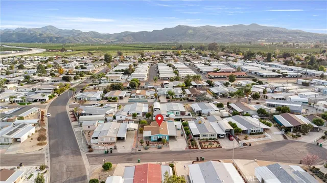 a view of city and mountain