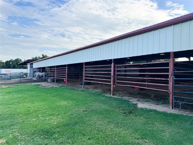 a view of a backyard with plants and a backyard