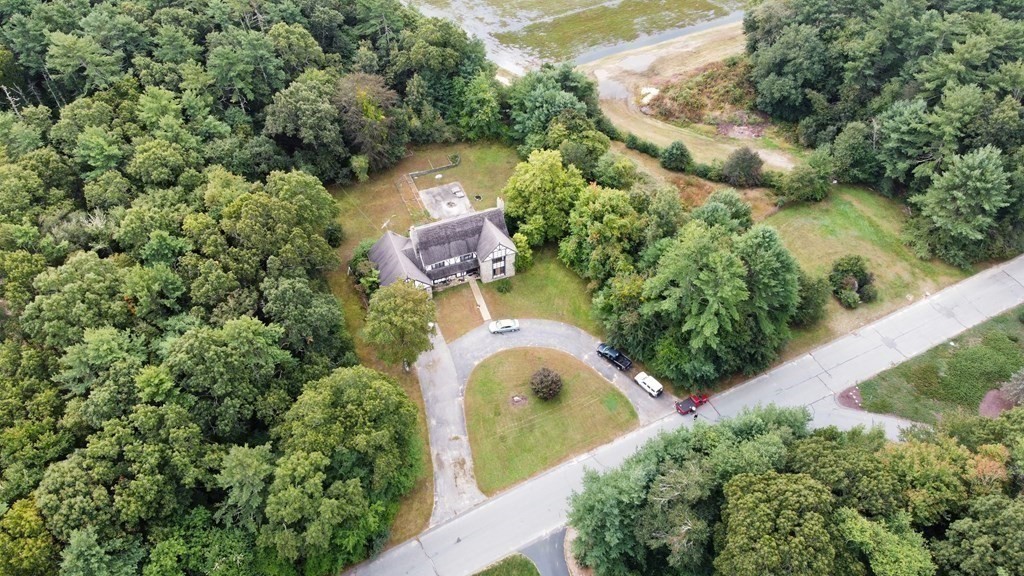 14 Gerrish Road Rochester, MA 02770 - Photo 39 of 40 a aerial view of a house with a yard basket ball court and outdoor seating