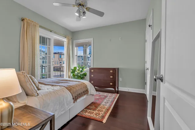 a balcony view with a sink and wooden floor