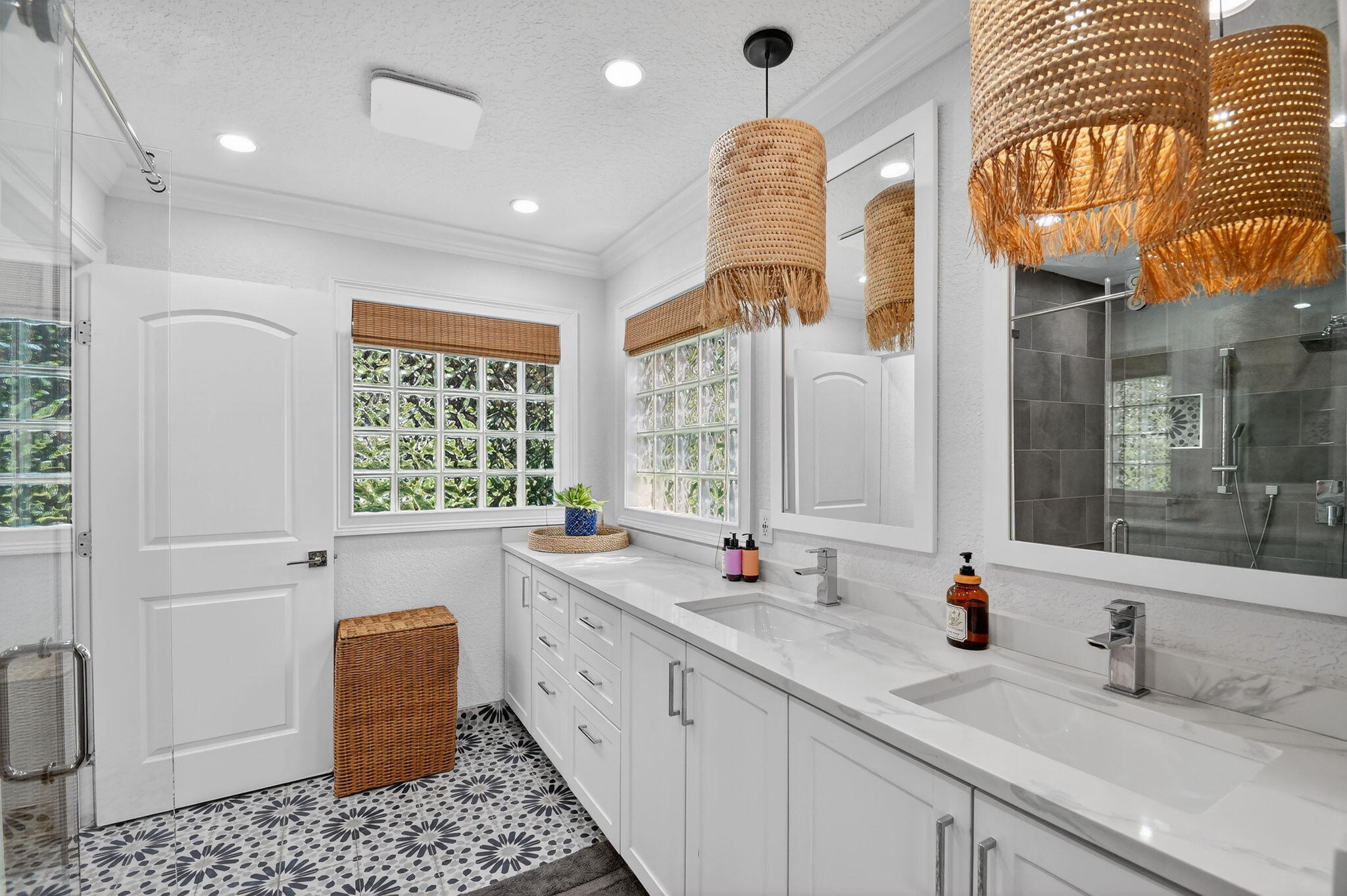 2769 Pointe Circle Greenacres, FL 33413 - Photo 24 of 48 a bathroom with a granite countertop sink and a mirror