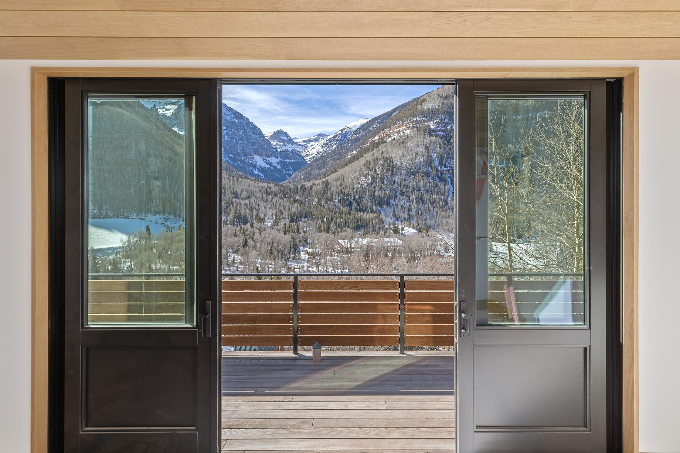 764 Primrose Lane Telluride, CO 81435 - Photo 3 of 23 a view of a glass door with a glass door