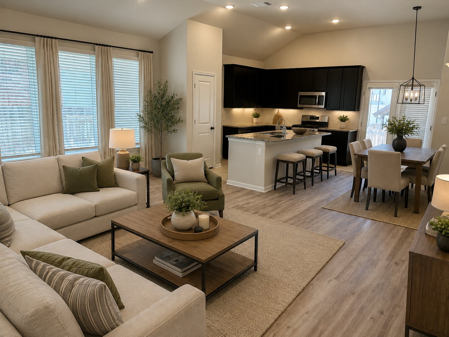 1003 Cherrystone Loop Buda, TX 78610 - Photo 6 of 27 a living room with furniture kitchen view and a large window