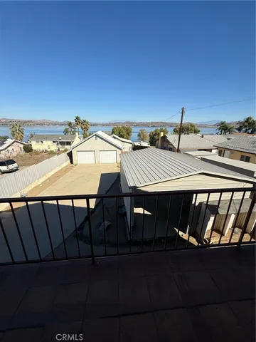 a view of stairs and a microwave