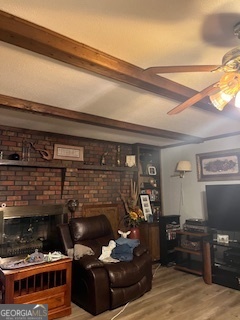 376 Paoli Road Carlton, GA 30627 - Photo 26 of 51 a living room with furniture and a fireplace
