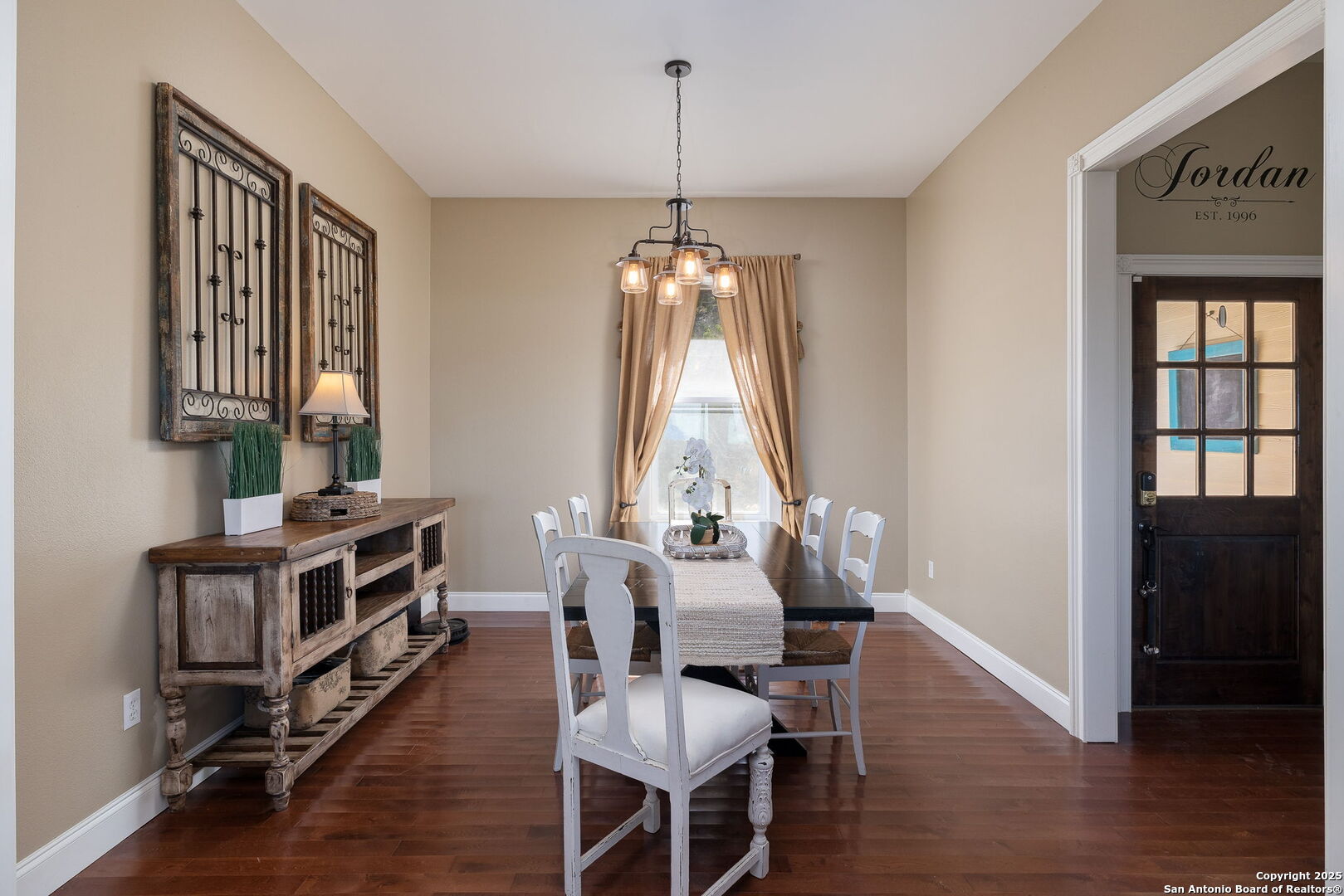 42 Tower Road Boerne, TX 78006 - Photo 14 of 50 a view of a dining room with furniture window and wooden floor