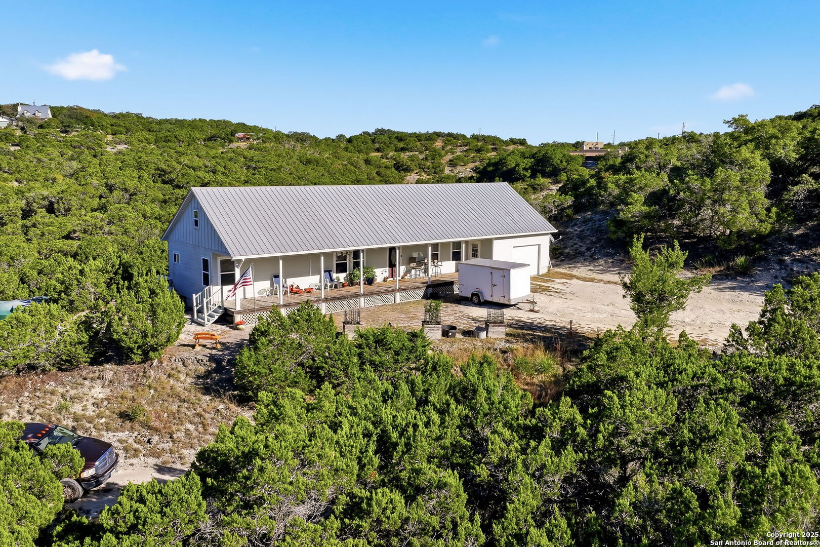 42 Tower Road Boerne, TX 78006 - Photo 27 of 50 a aerial view of a house with a garden