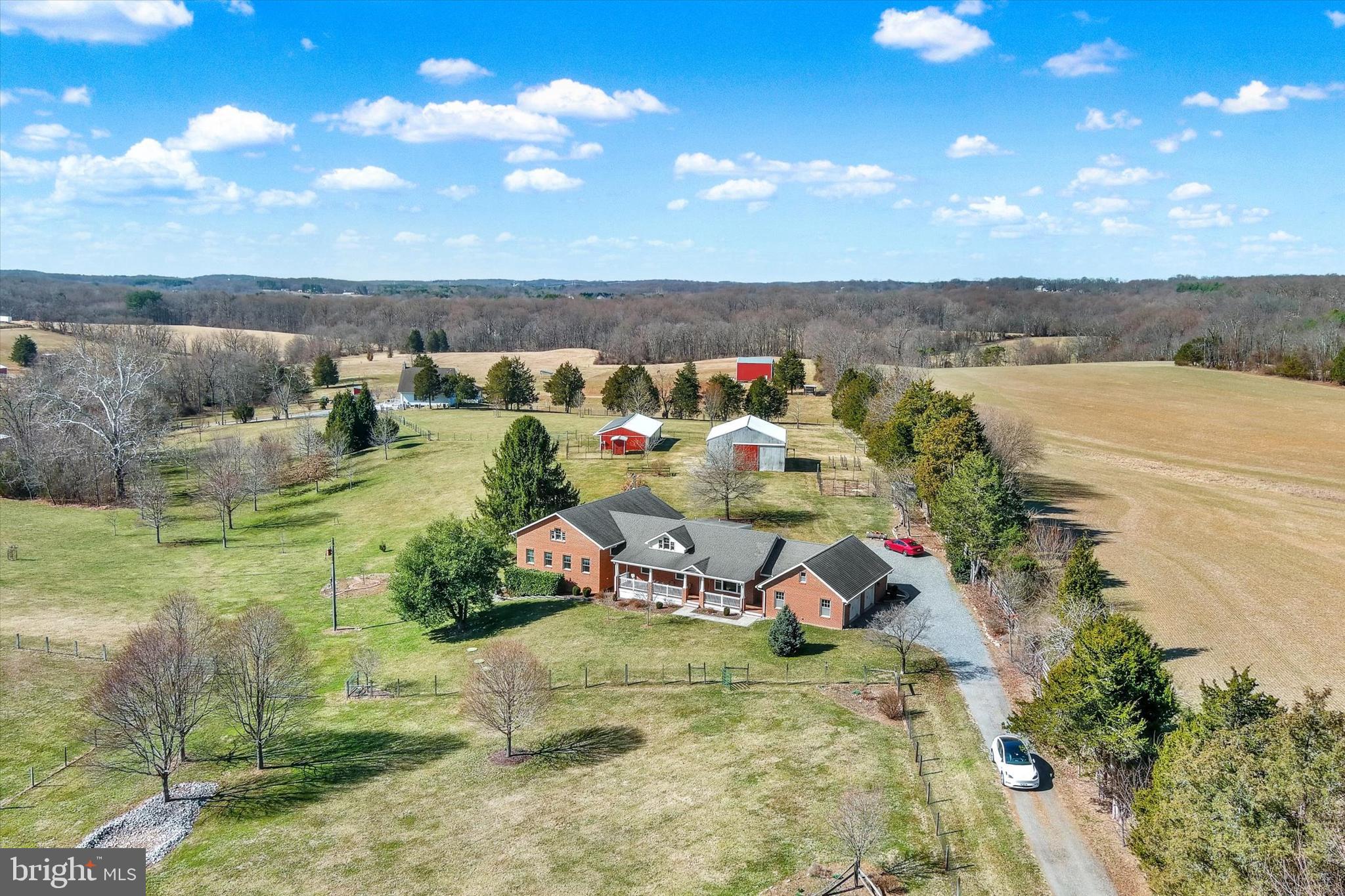 2524 Jennings Chapel Road Woodbine, MD 21797 - Photo 30 of 41 an aerial view of a house with a garden