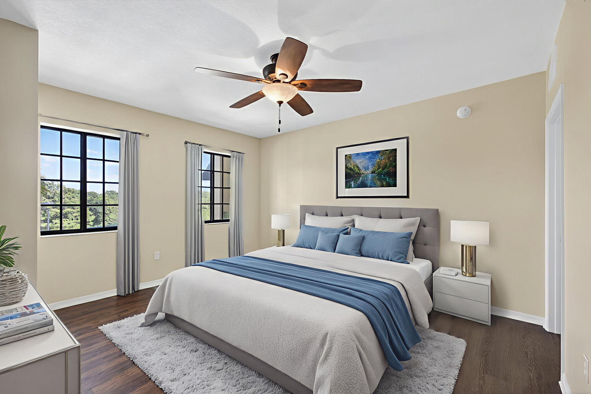 4907 Midtown Lane, Unit 1314 Palm Beach Gardens, FL 33418 - Photo 31 of 57 a bedroom with a large bed and a window