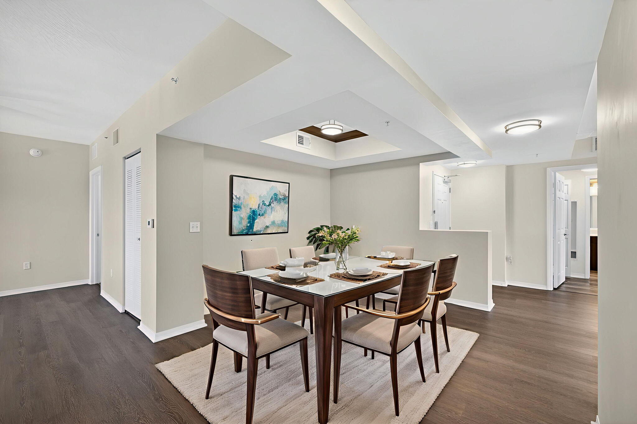 4907 Midtown Lane, Unit 1314 Palm Beach Gardens, FL 33418 - Photo 10 of 57 a view of a dining room with furniture and wooden floor