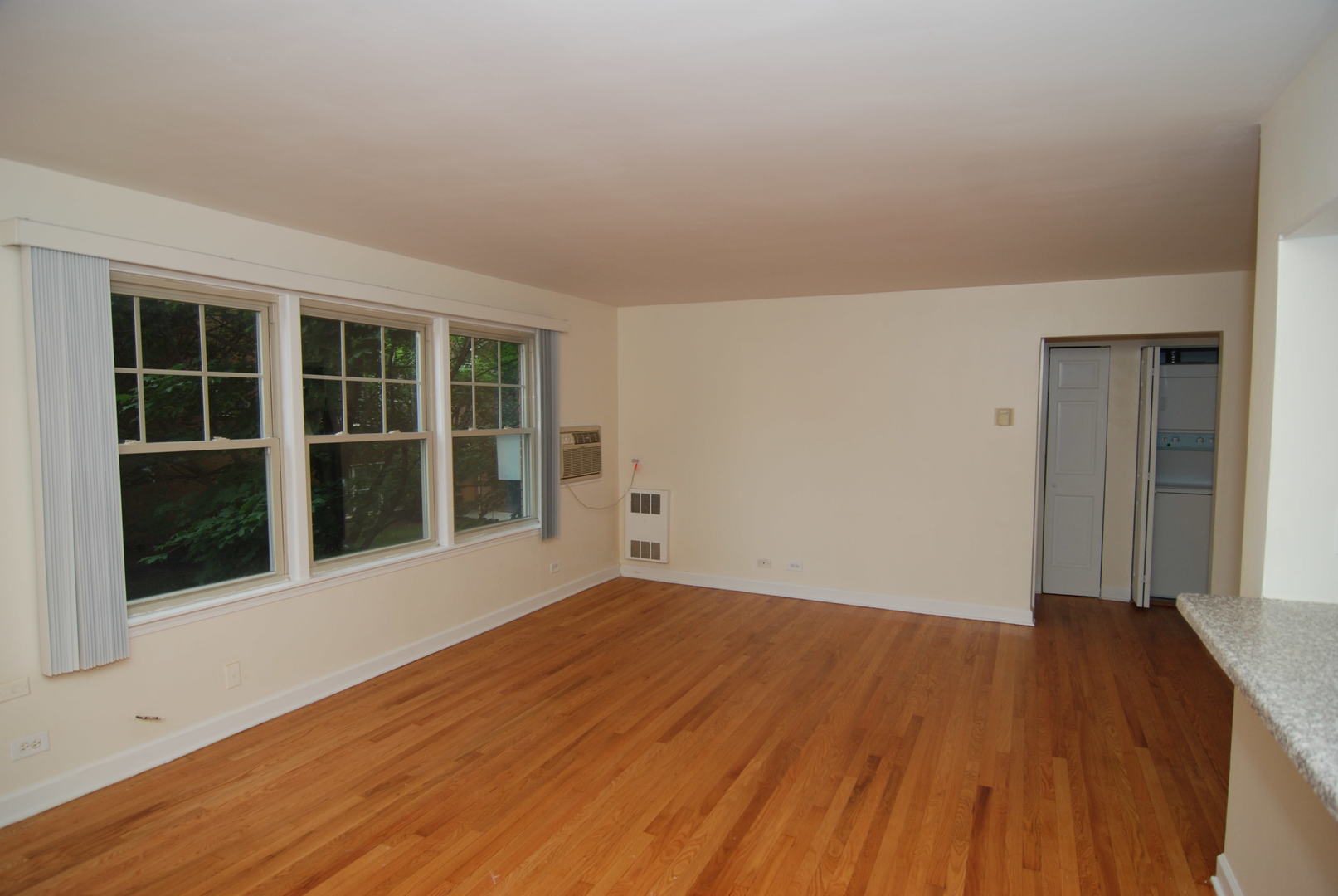 7530 North Ridge Boulevard, Unit 2E Chicago, IL 60645 - Photo 11 of 15 wooden floor in an empty room with a window
