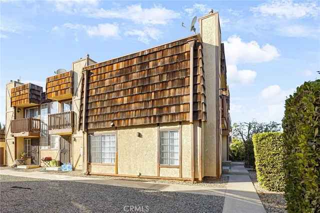 a front view of a building