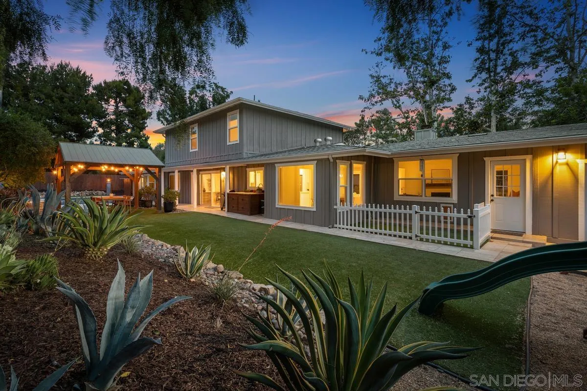 16852 Orchard Bend Road Poway, CA 92064 - Photo 27 of 39 a view of backyard with swimming pool and outdoor seating