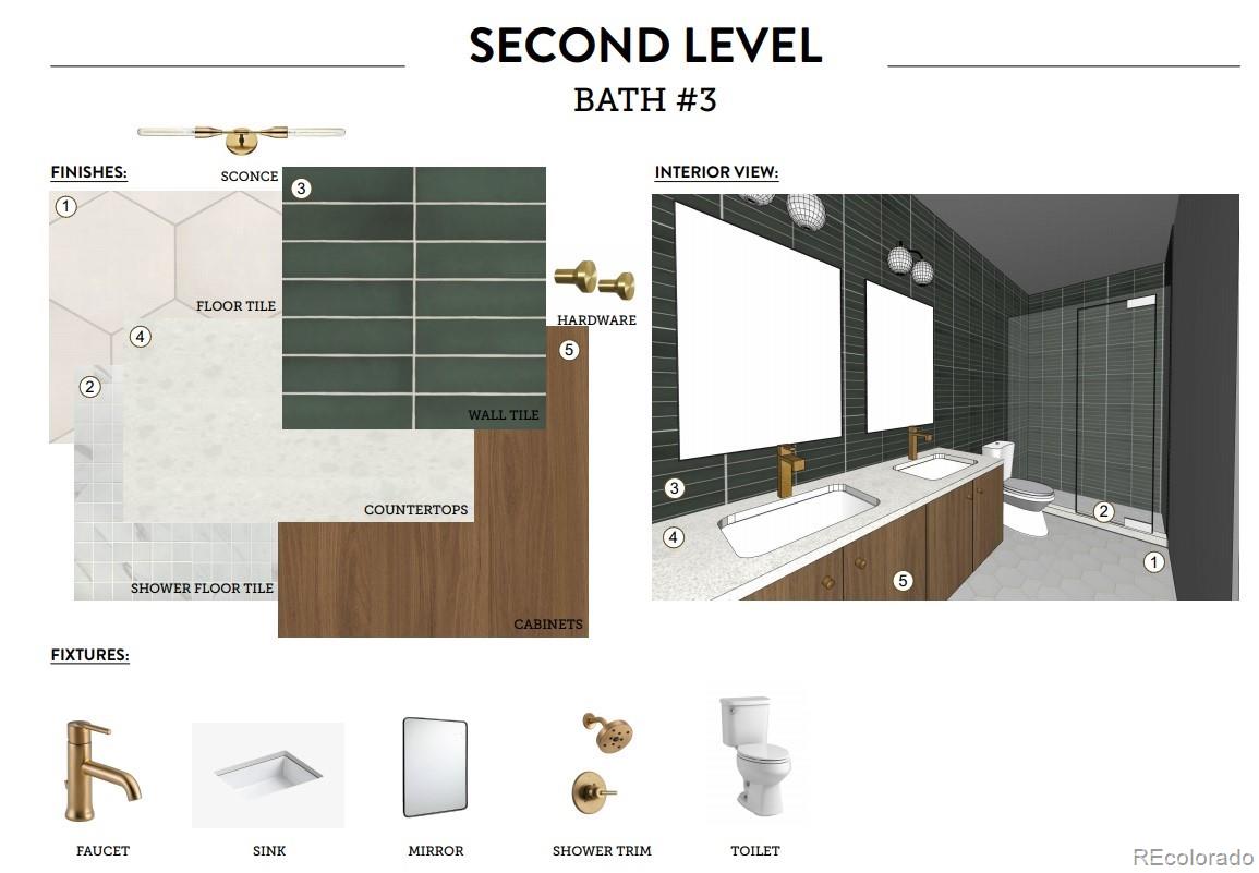 3239 Robb Street Wheat Ridge, CO 80033 - Photo 17 of 22 a picture of a bathroom with a sink and a mirror