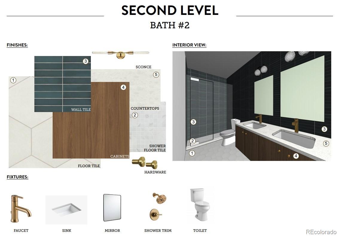 3239 Robb Street Wheat Ridge, CO 80033 - Photo 18 of 22 a bathroom with a sink and a mirror