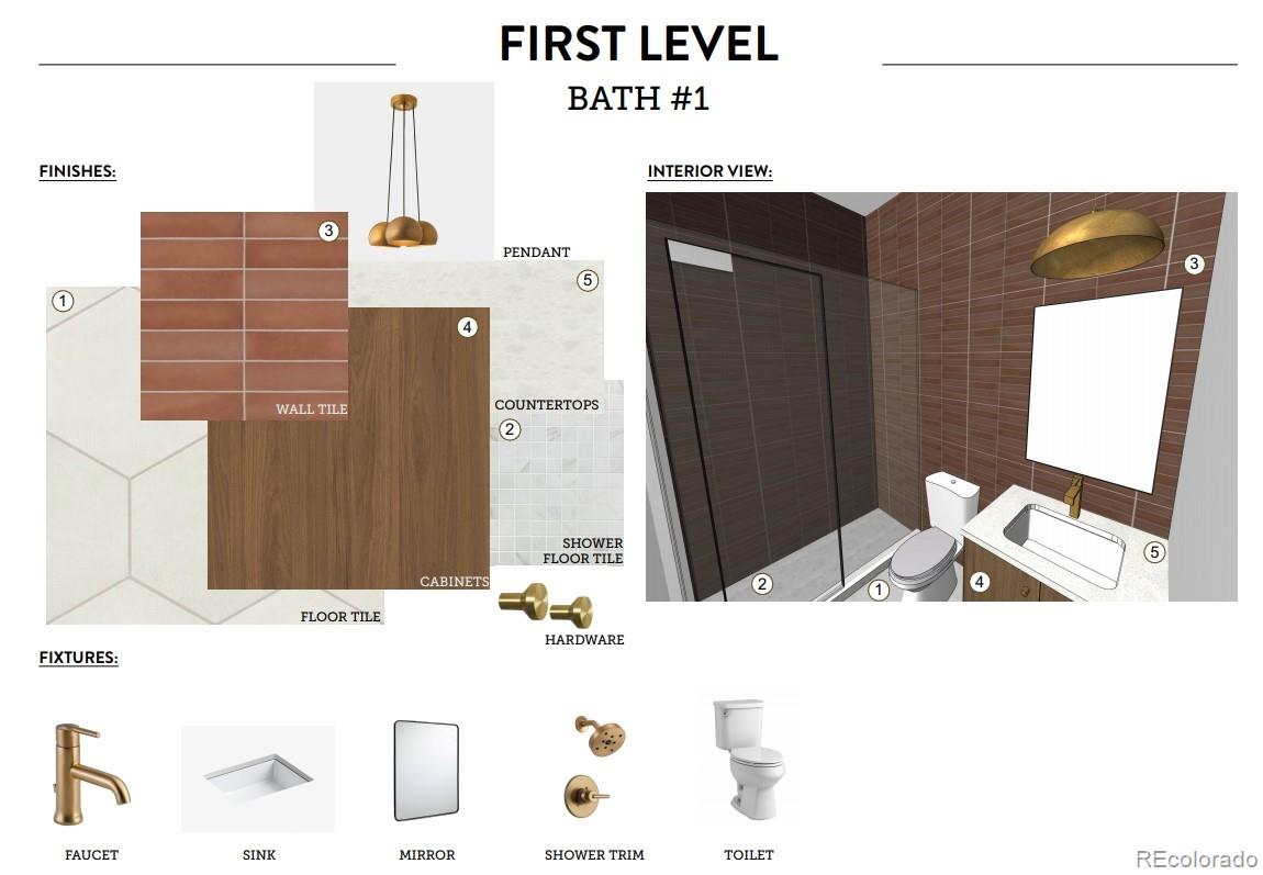3239 Robb Street Wheat Ridge, CO 80033 - Photo 10 of 22 a bathroom with a sink and a mirror