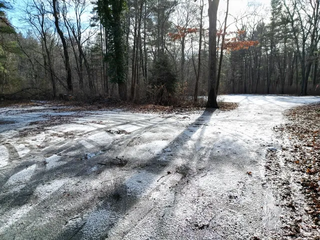 a view of wooden fence
