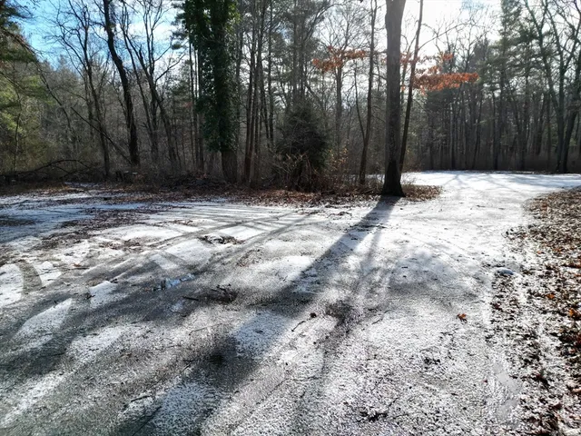 a view of wooden fence