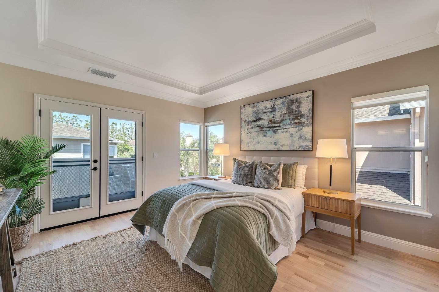 545 Minton Lane Mountain View, CA 94041 - Photo 14 of 31 a bed sitting in a spacious bedroom next to a window